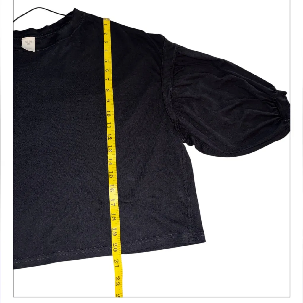 We The Free Black Long Sleeve Top Crew Neck Size S - Image 6