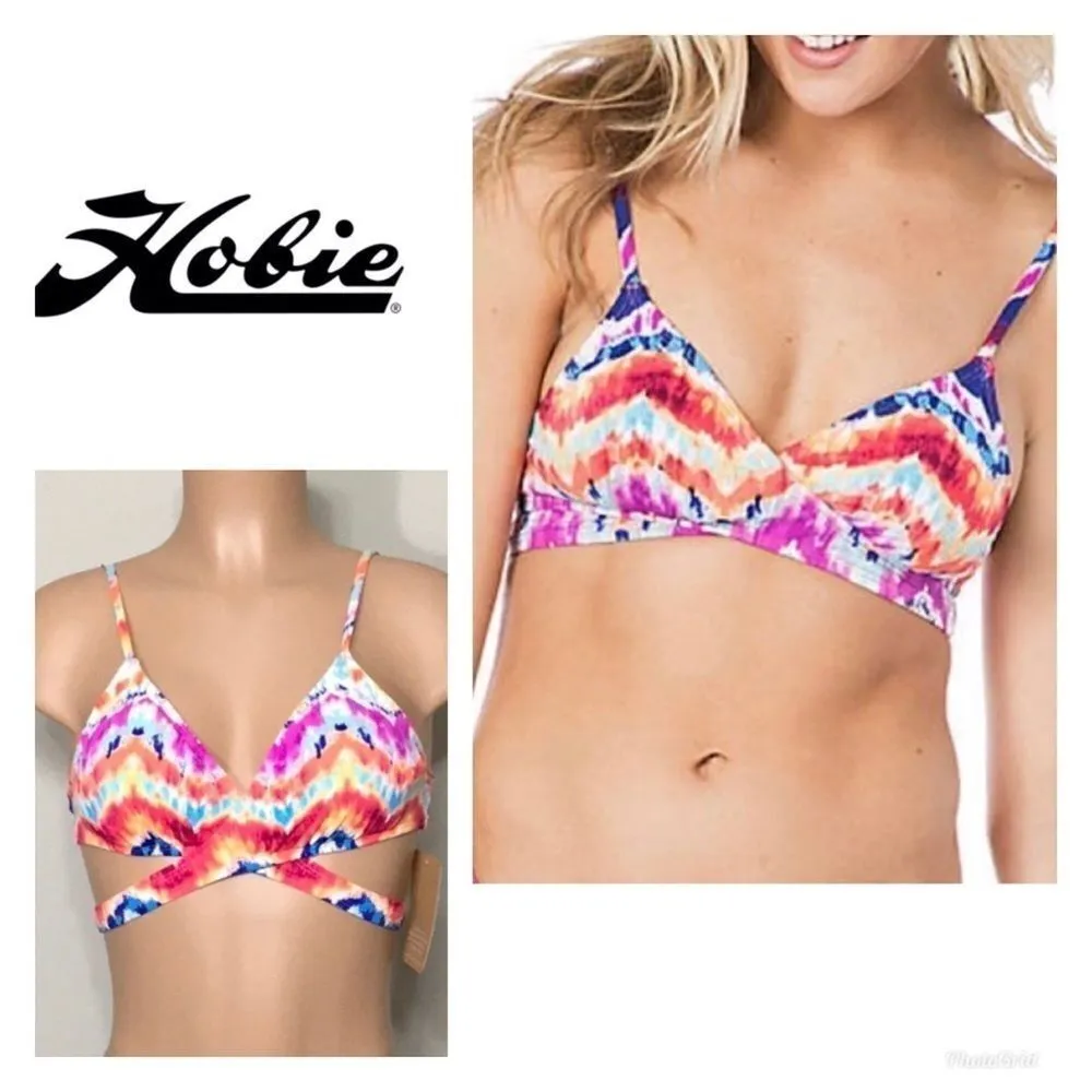 HOBIE chevron print bikini top. NWT - Image 2