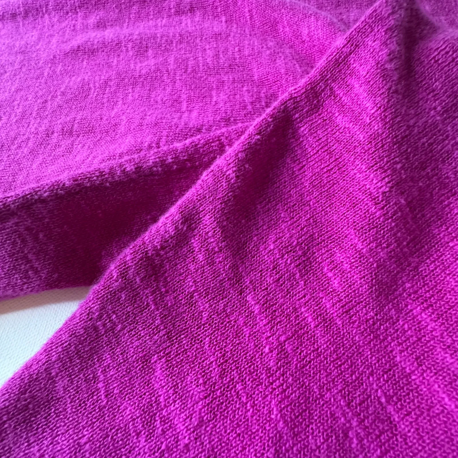 Eileen Fisher Linen Cotton Open Front Knit Cardigan Sz LP Purple Sweater Organic - Image 6