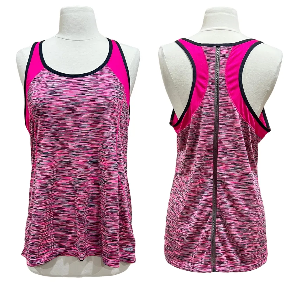 Avia Pink Grey Razor Back Performance Tank Size Large - Image 13