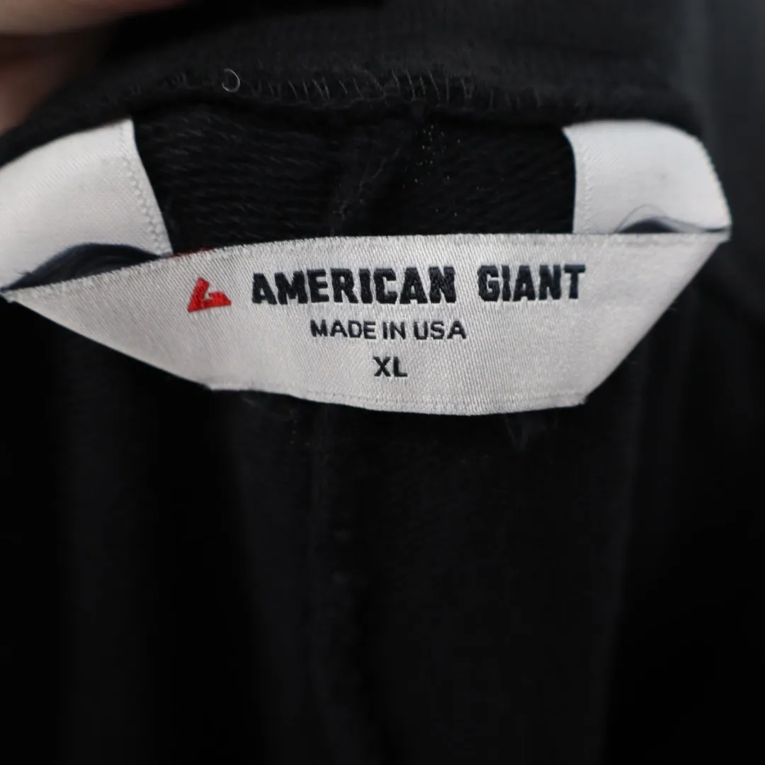 American Giant Black Wide Leg Sweatpants Lounge Pants XL Made in USA - Image 4