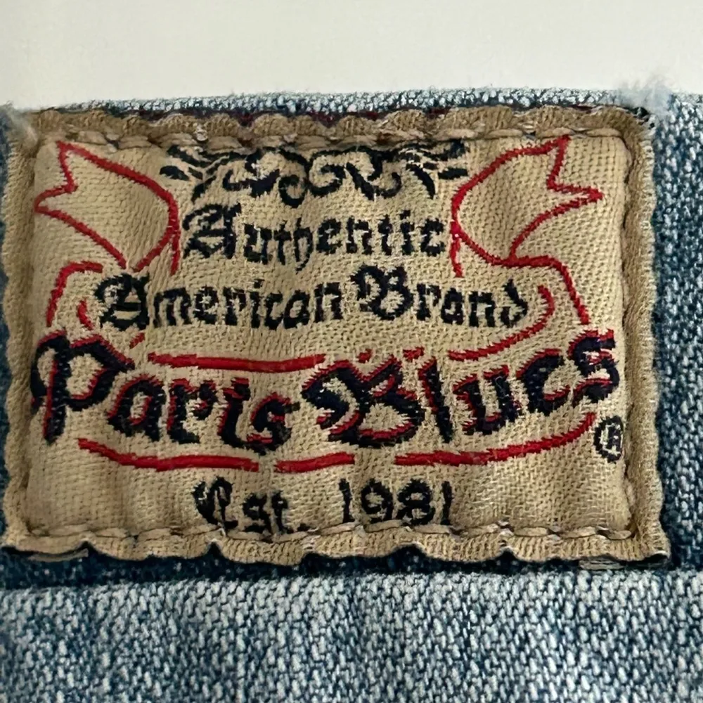 Vintage Jean Mini Skirt Blue Size L - Image 7