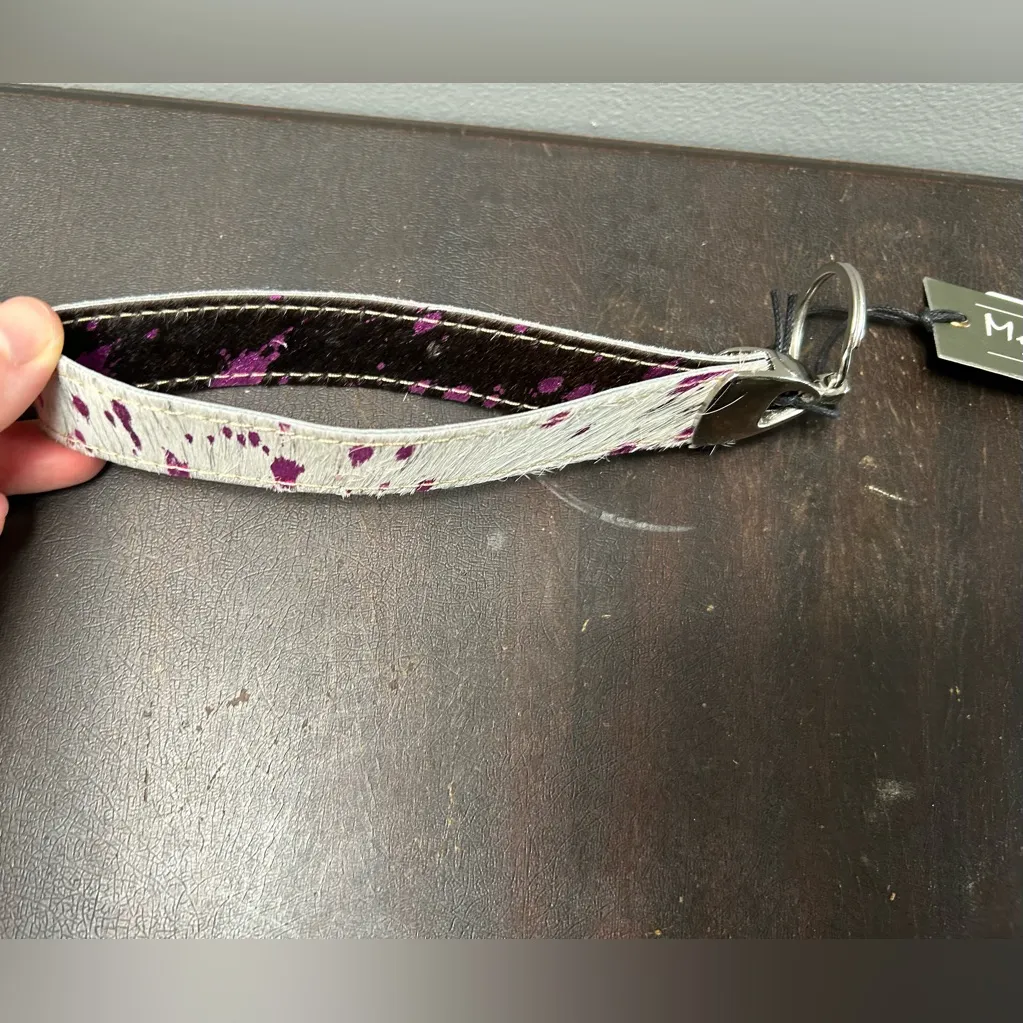 NWT Myra Bag Pink Splatter Patterned Pink Key Holder Silver - Image 2