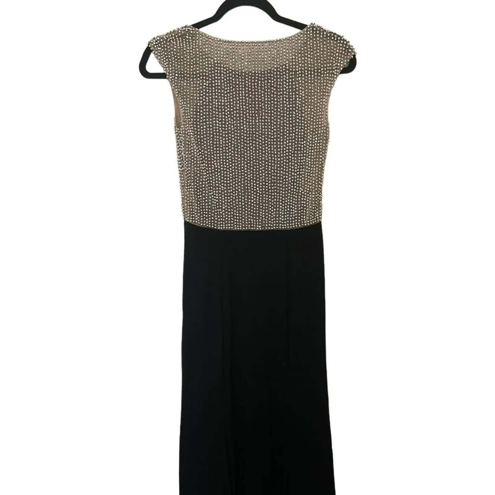 Aspeed Design Women's Black Hand Beaded Formal Evening Gown NWT Dress XS Wedding - Image 4