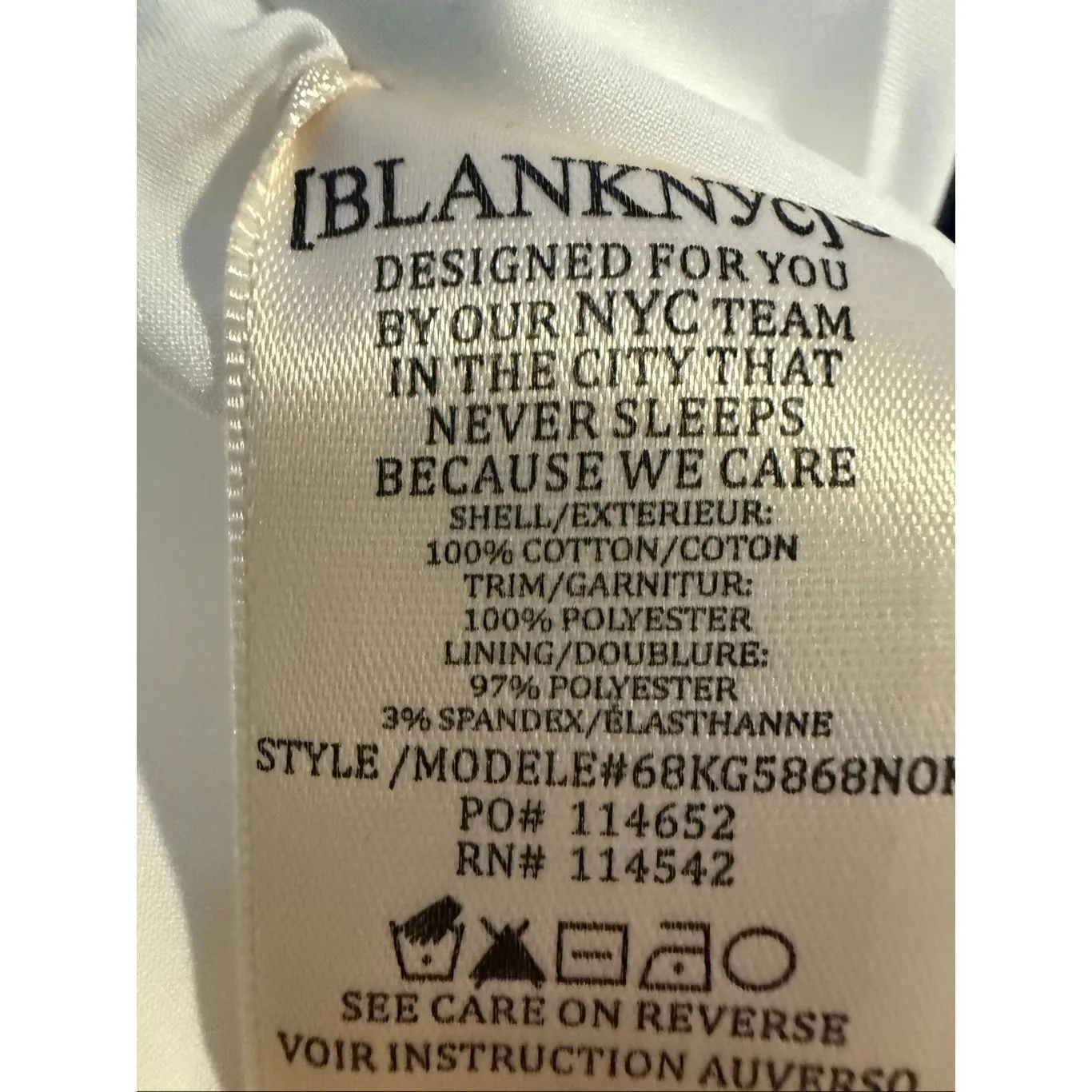 Blank NYC So Icy White Crepe Bomber Jacket Size M - Image 12