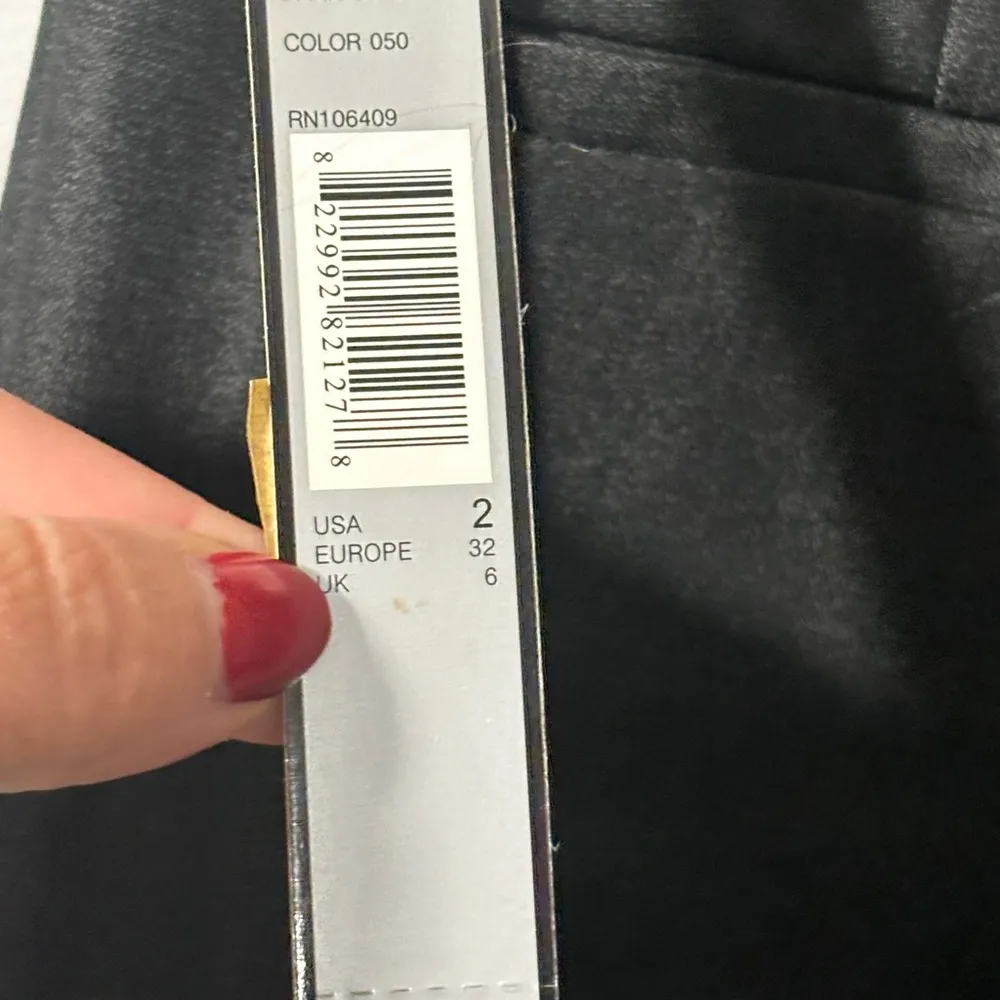 NWT Tahari Dress Pants 2 Charcoal Gray Business Trouser NEW - Image 5