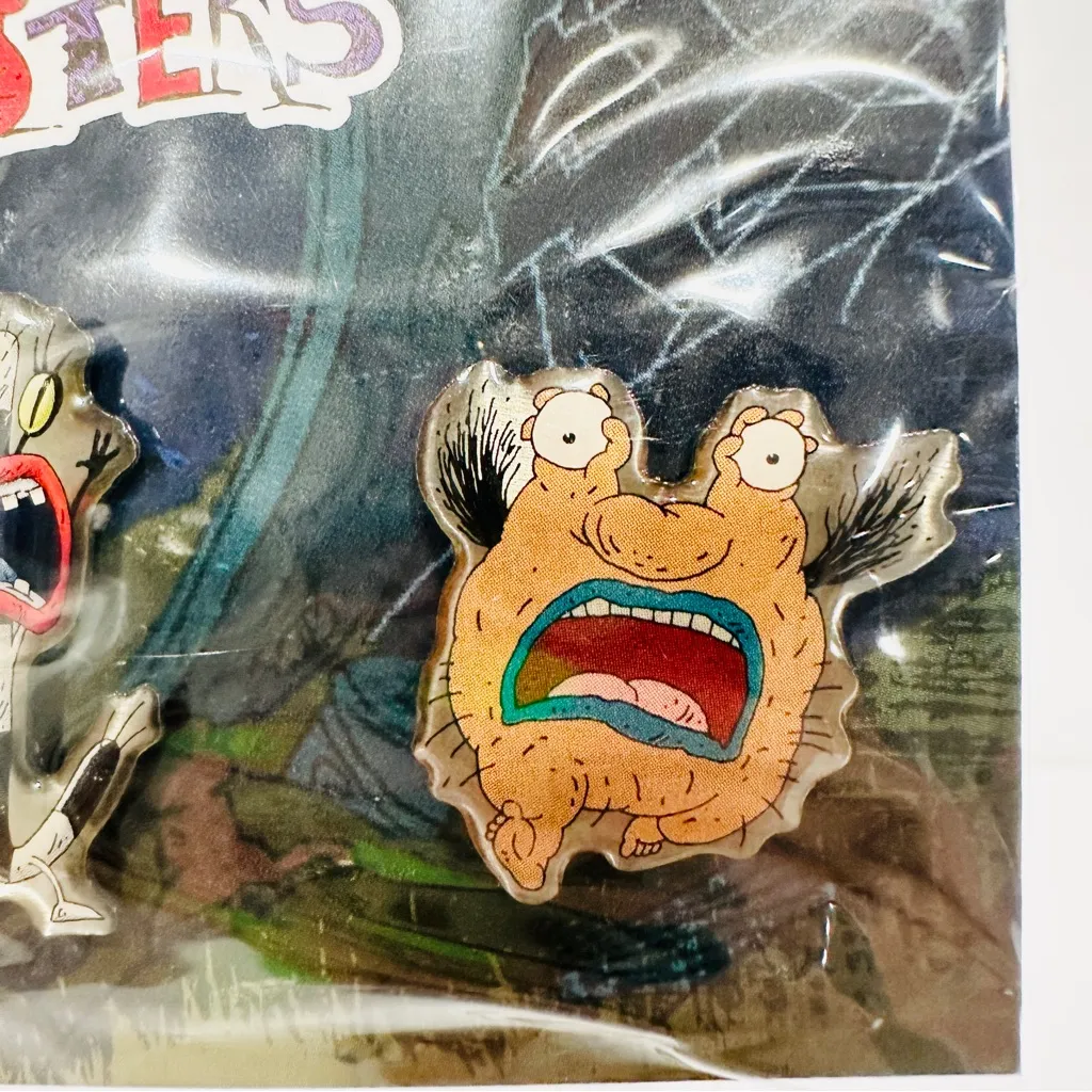 NWT CultureFly Nickelodeon The Nick Box Aaahh!!! Real Monsters Enamel Pin Set - Image 5