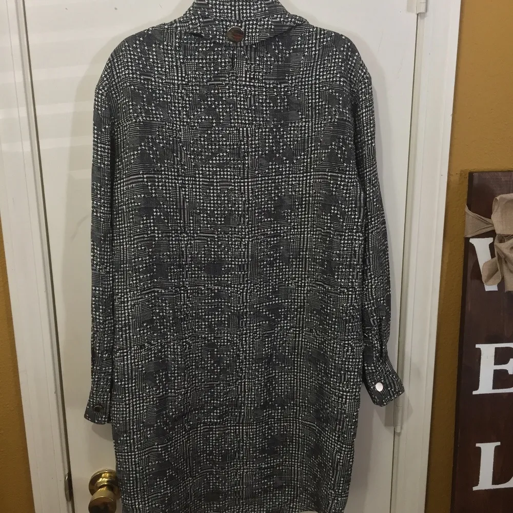 NEW Alexander Wang shoulder button long sleeve silk dress NWD scuffs on hardware - Image 5