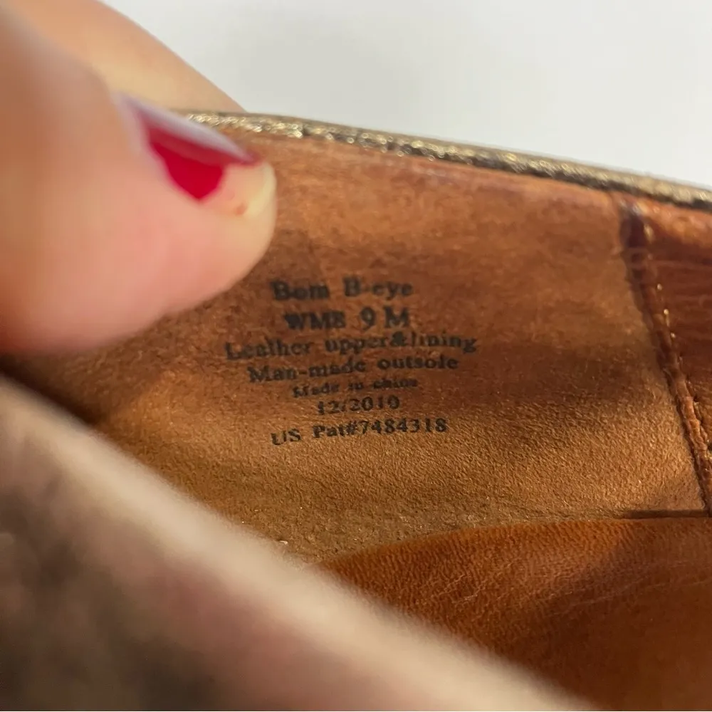Gentle Souls Bom B•eye gold‎ leather mary Jane style pumps size 9 - Image 9