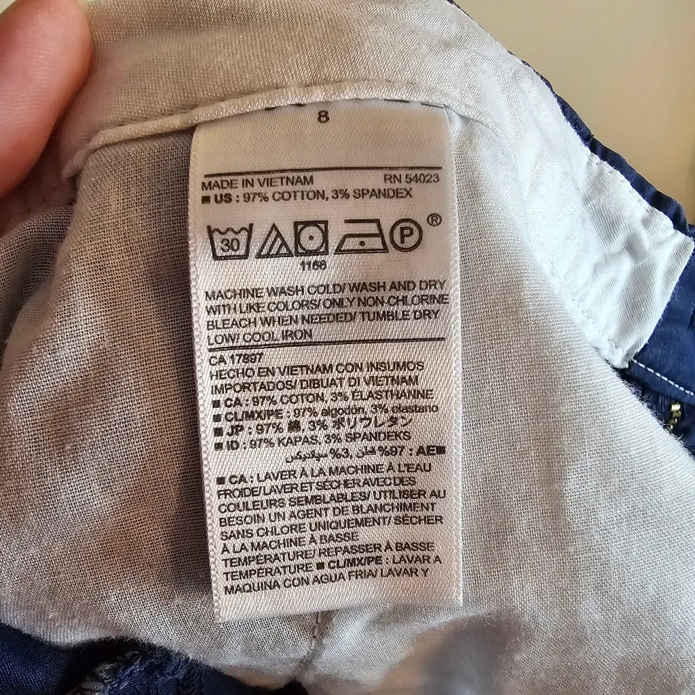 Old Navy Size 8 Navy Blue Shorts - Image 5