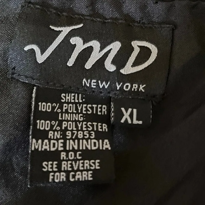 JMD New York Women's Black Beaded Formal Evening Party Jacket Coat Blazer Sz XL - Image 4