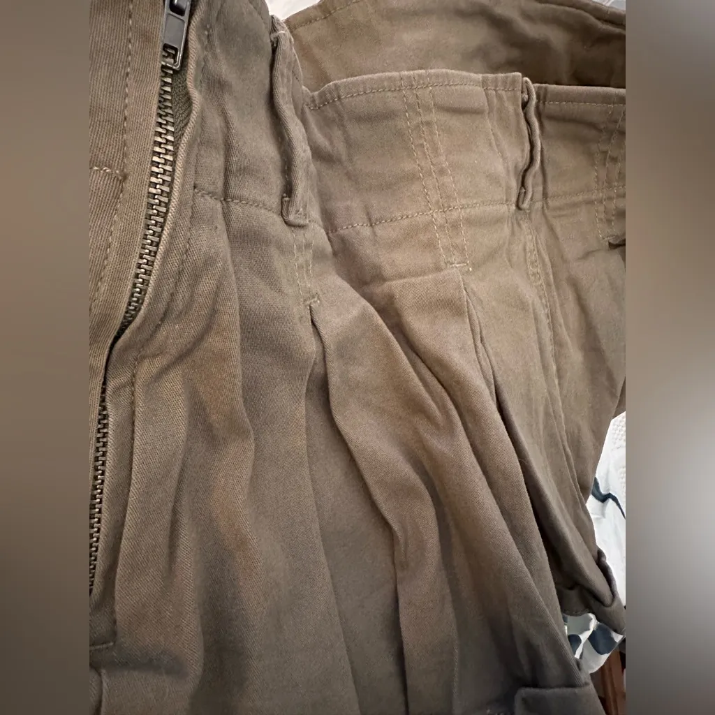 Almost Famous Tan Pleated Skorts - Image 4