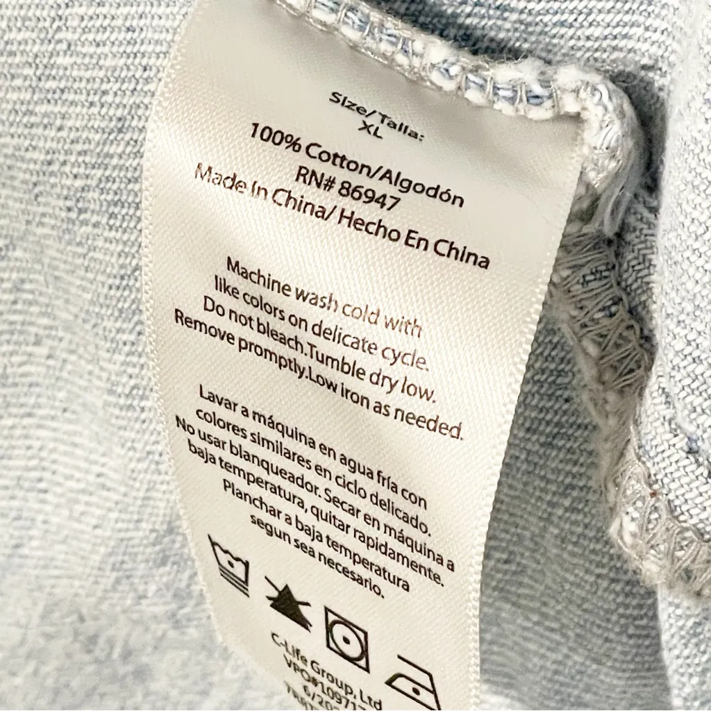 Nickelodeon Rugrats‎ Angelica Size XL Princess Jean Denim Jacket Cotton Coat - Image 5