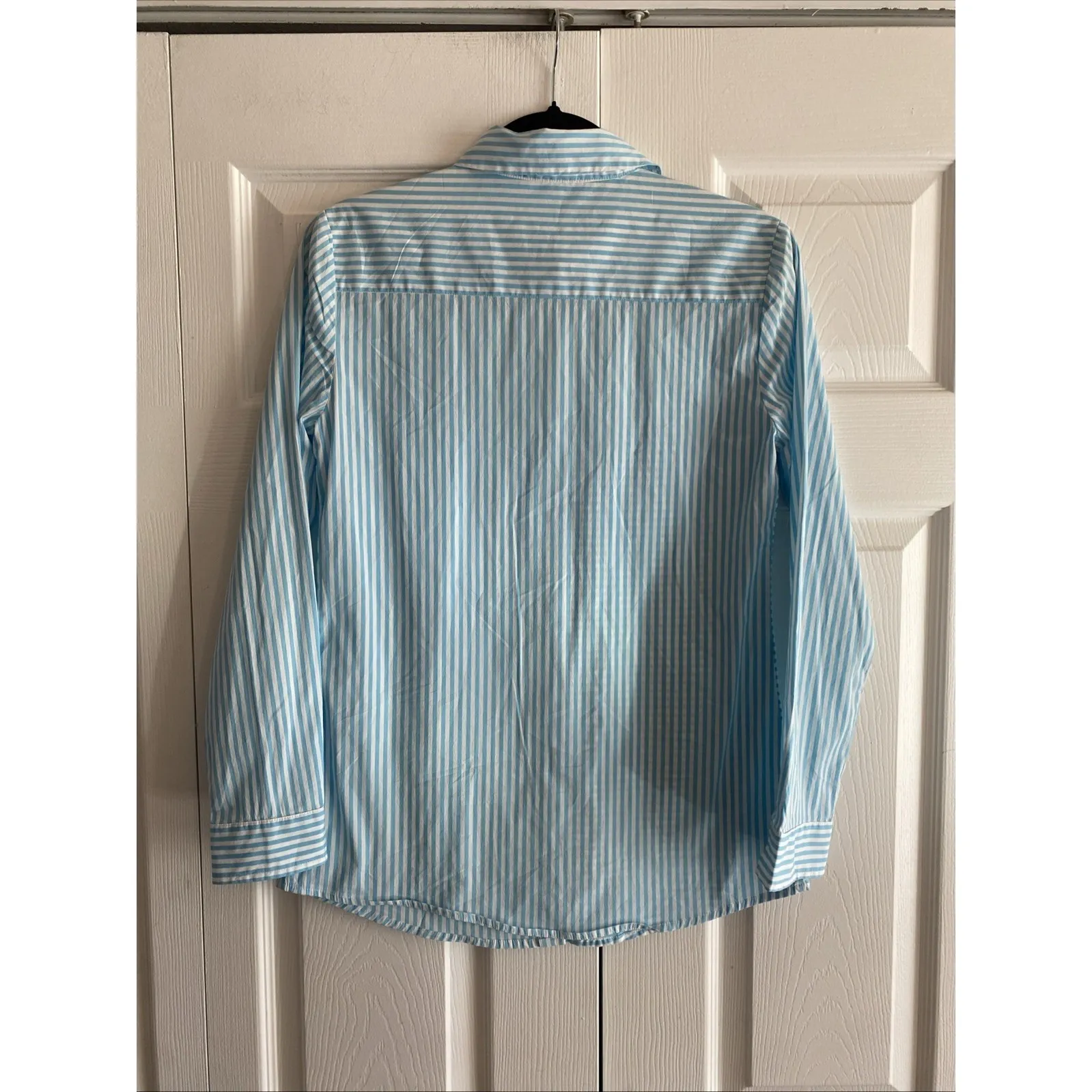 J Mclaughlin Womens XS Blue Striped Button Down Long Sleeve Clean Girl - Image 6