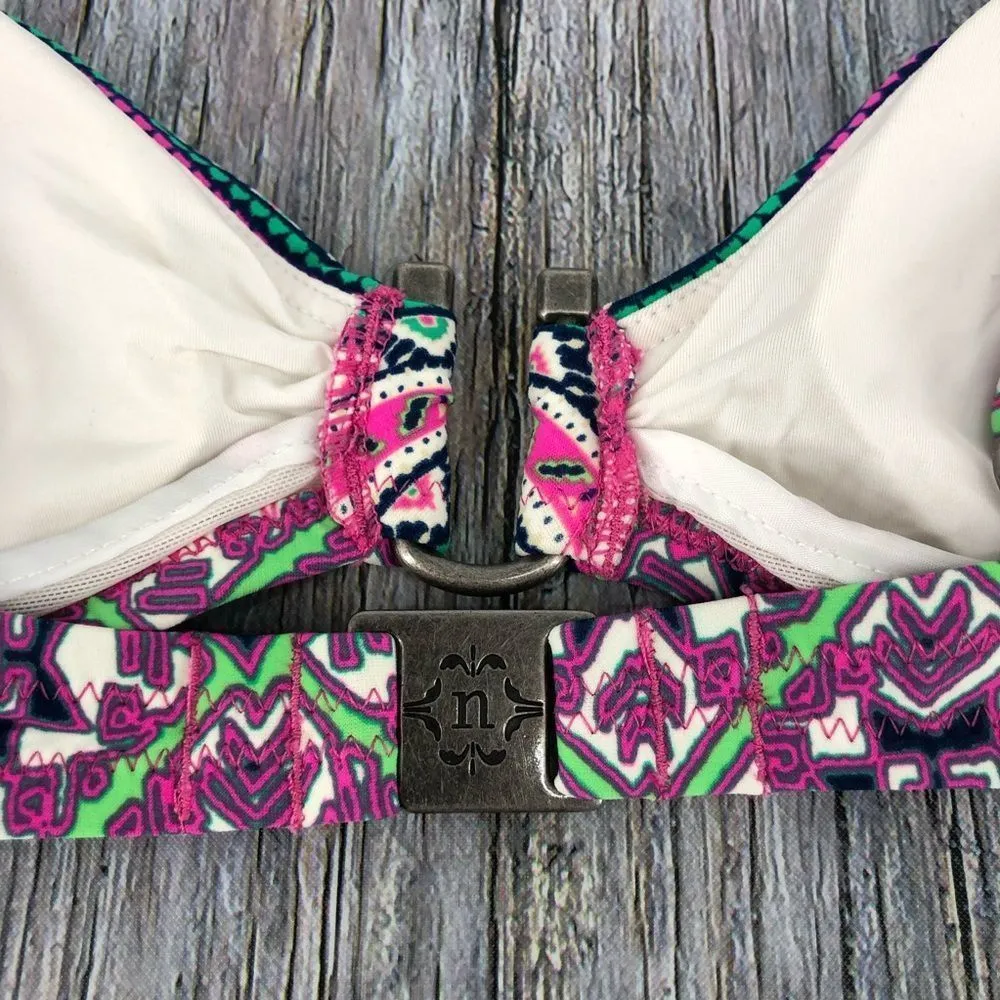 Nanette Lepore Mallorca Mosaic Bikini Swim Top size XS - Image 7