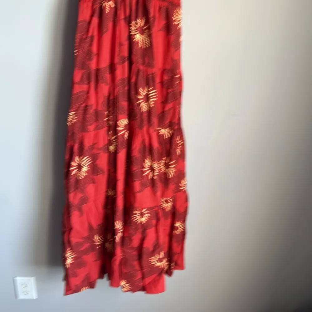 Tuckernuck OMIKA Sorrento A-Line 4-Tier Maxi Dress, Red - Image 7