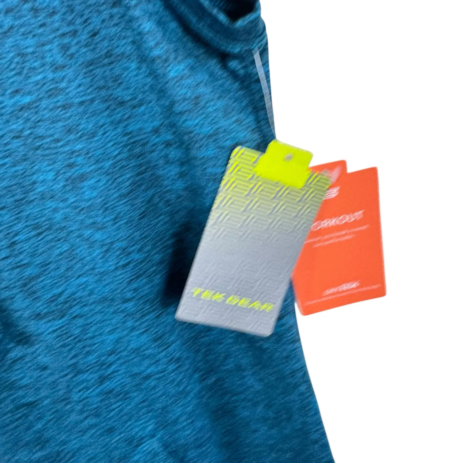 Tek Gear Dry Tek NWT Blue Heather Hooded Sleeveless Mini Athletic Dress Size S - Image 5