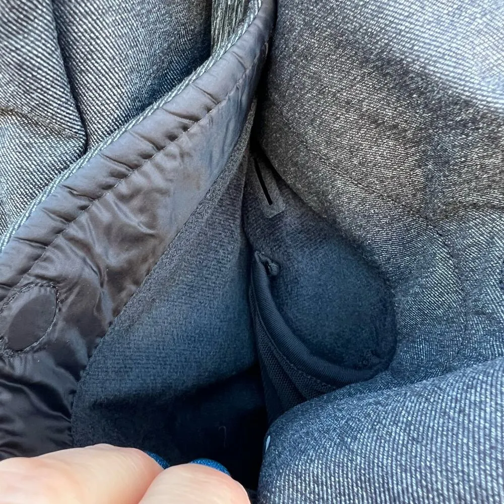 Lululemon Coco Softshell Crop Peacoat Jacket Coat Gray Black Size 8 - Image 7