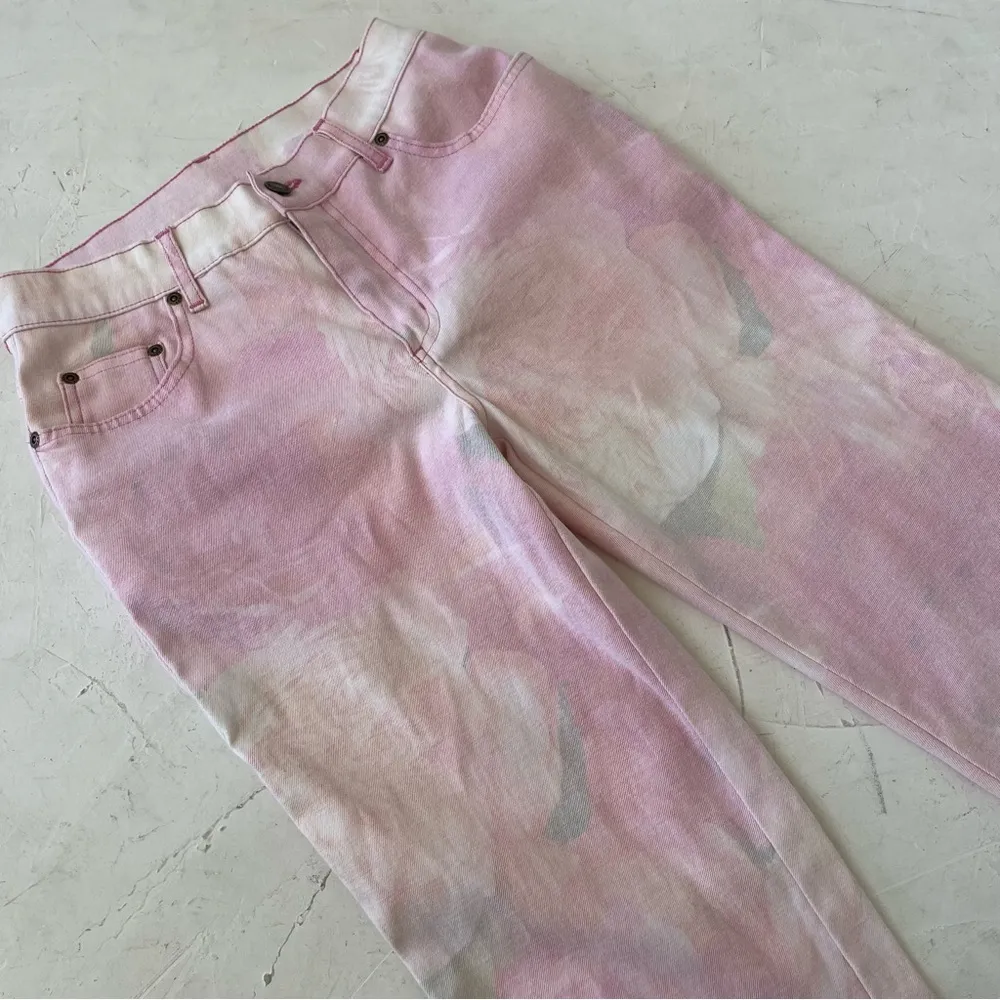 Vintage Jeanology  Jeans Artsy Ombre Multicolor Vintage Y2K Size 6 - Image 9