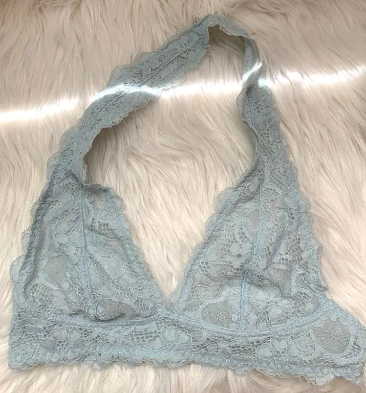 Halter Baby Blue Bralette - Image 2