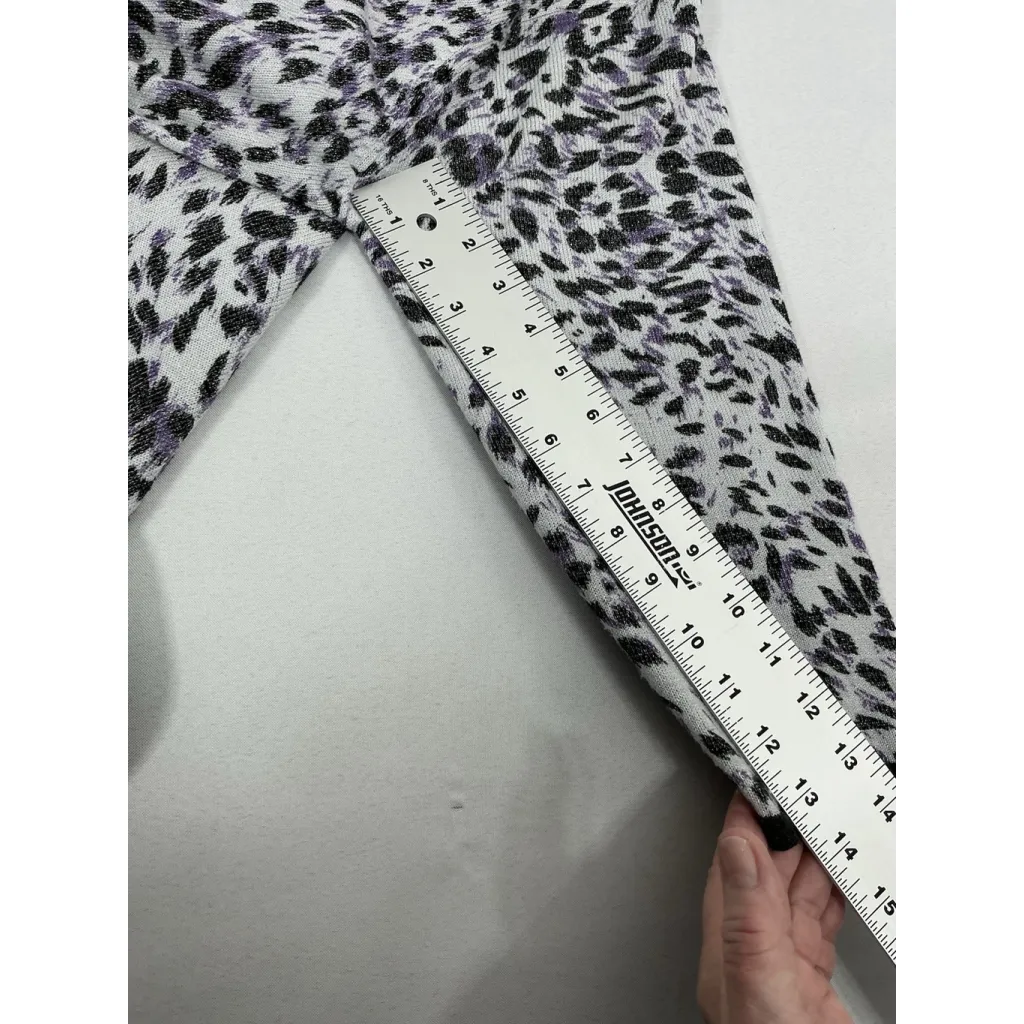 Womans Cathy Daniel’s Animal Print Pullover Sweater XL Multicolor Studs - Image 7