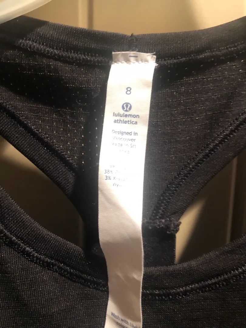Lululemon Black Tank Top - Image 4
