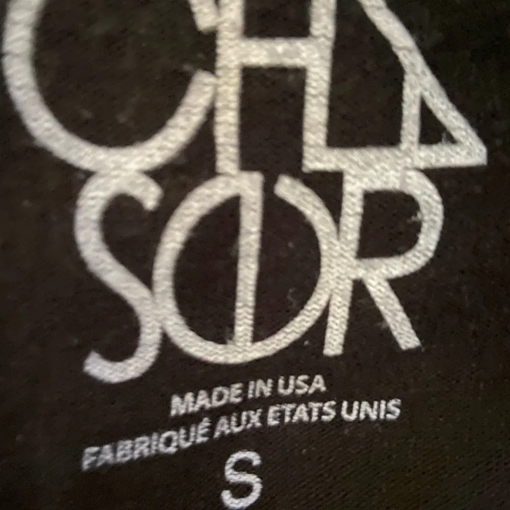 Chaser novelty star print black w/silver size small sweatshirt. - Image 4