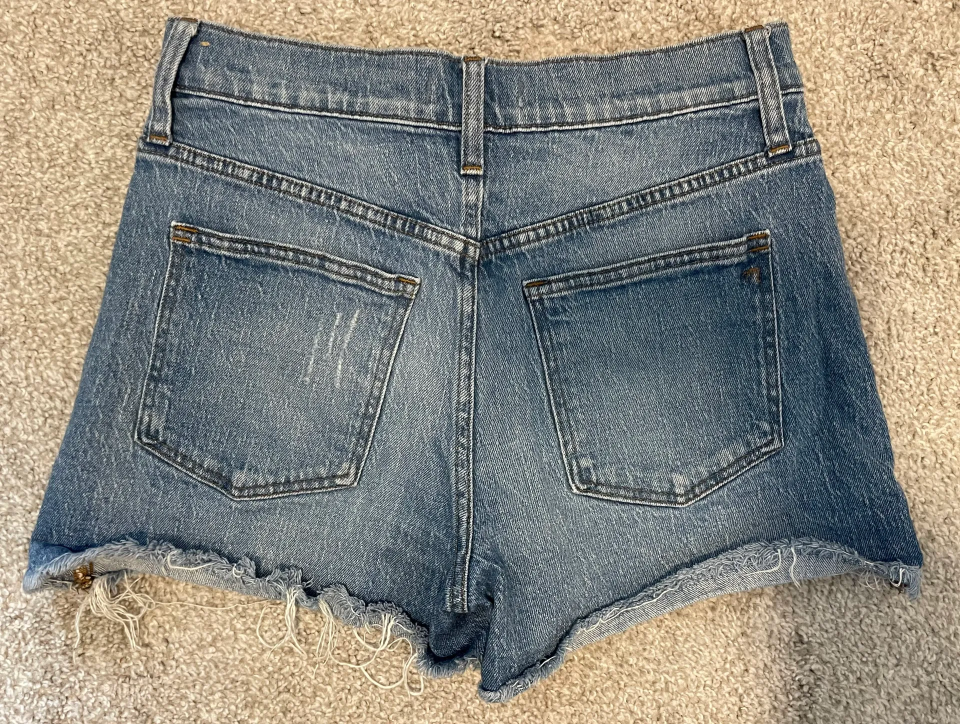 High Rise Denim Shorts - Image 2