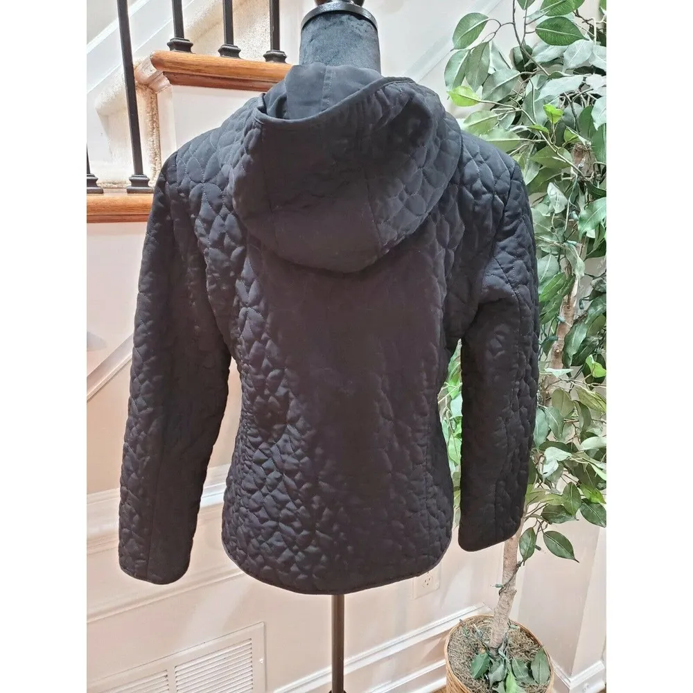 Braetan Women's Black 100% Polyester Long Sleeve Full Zip Hoodie Jacket Size M Size M - Image 5