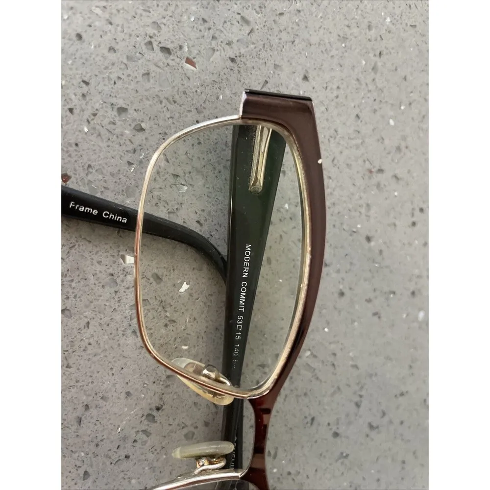 Genevieve Boutique MODERN COMMIT Burgundy Eyeglasses Frames 53 15 140 - Image 8