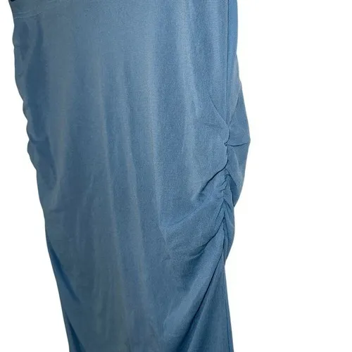 FREE PEOPLE‎ INTIMATELY Top It Off Mesh Half Split Skirt Sky Blue NWOT XS - Image 3