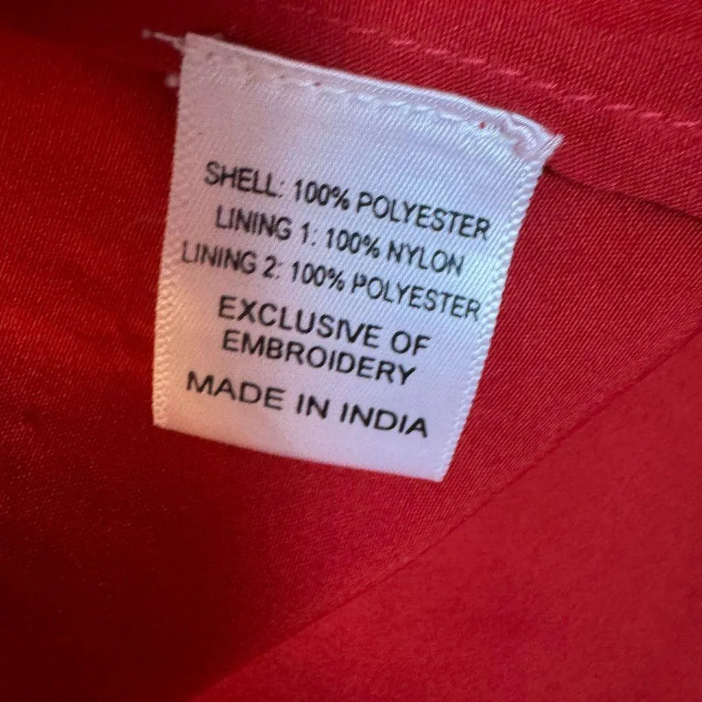 JessaKae Elegant Lace With Tulle Red Midi Dress Size XS - Image 12