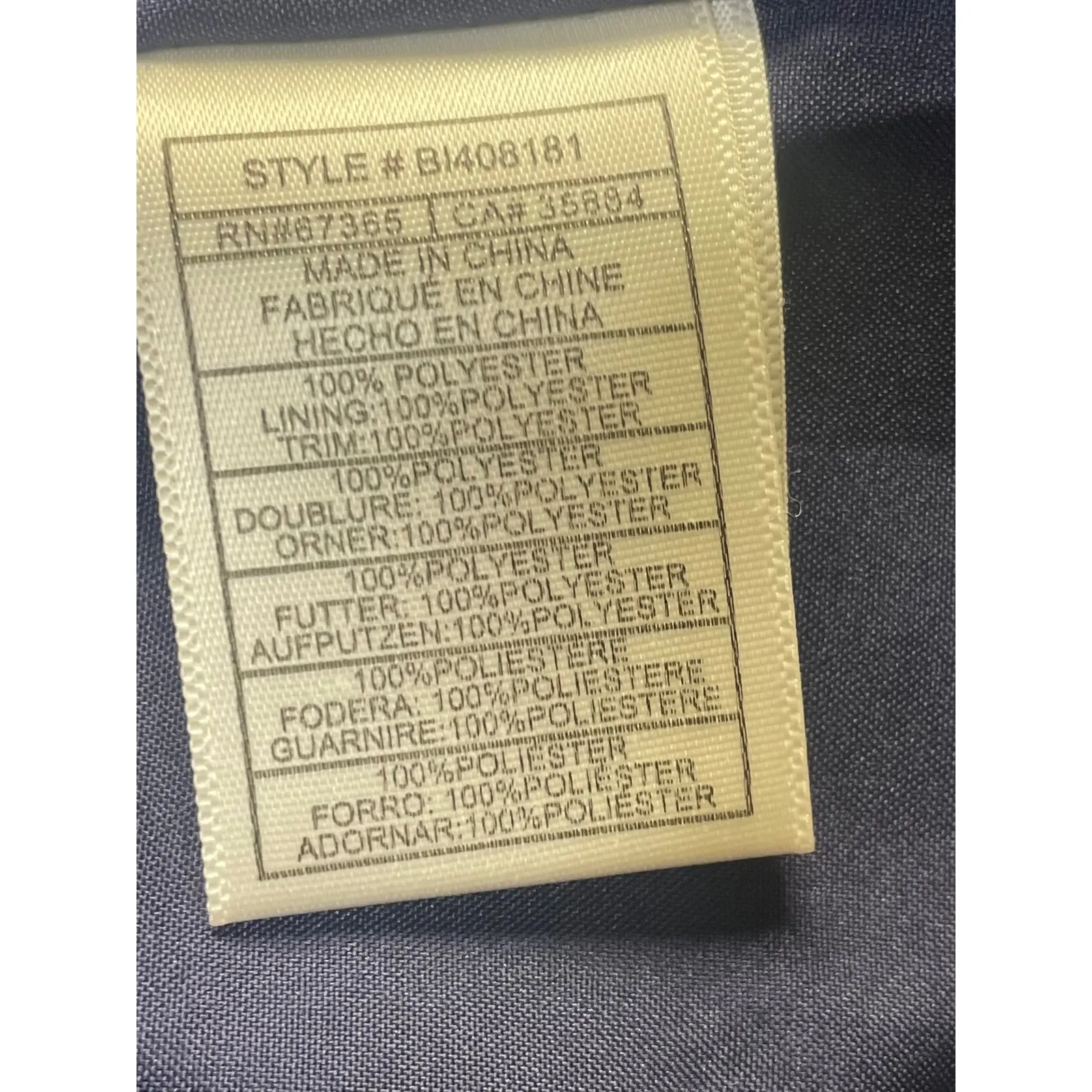 BB Dakota Navy Blue Bell Sleeve Lace Trim Dress Size 4 - Image 4