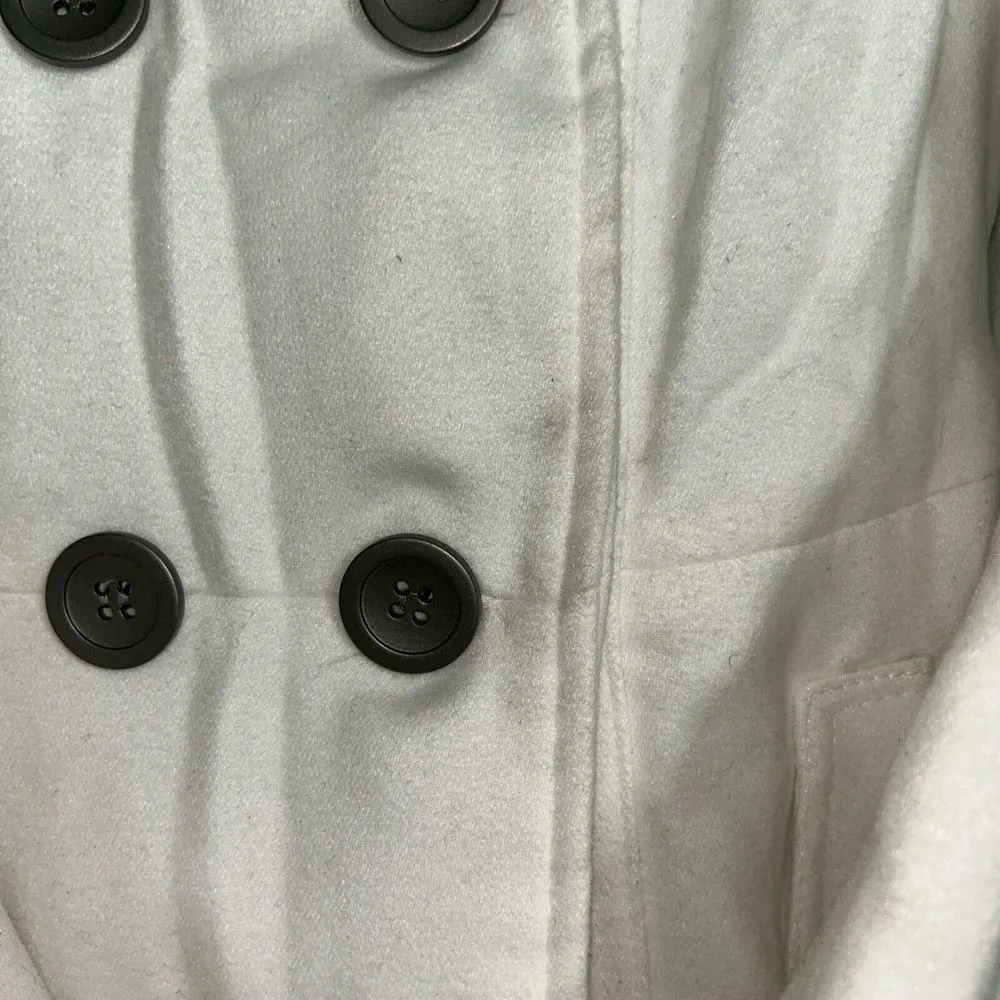 Women’s Bongo Winter White Double Breasted Pea Coat. Size Small. - Image 6