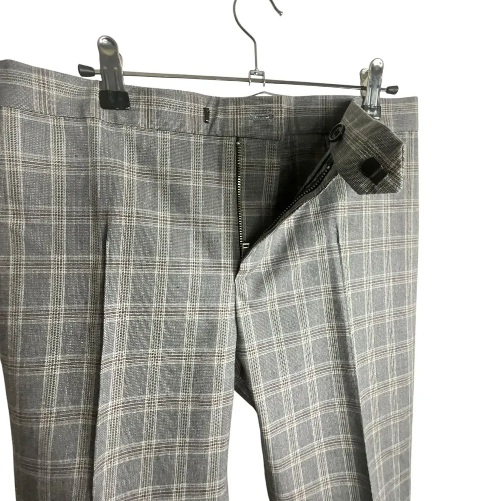 Isabel Marant E’toile Nerys Mini Check Stretch Cotton Trousers Gray Size undefined - Image 6