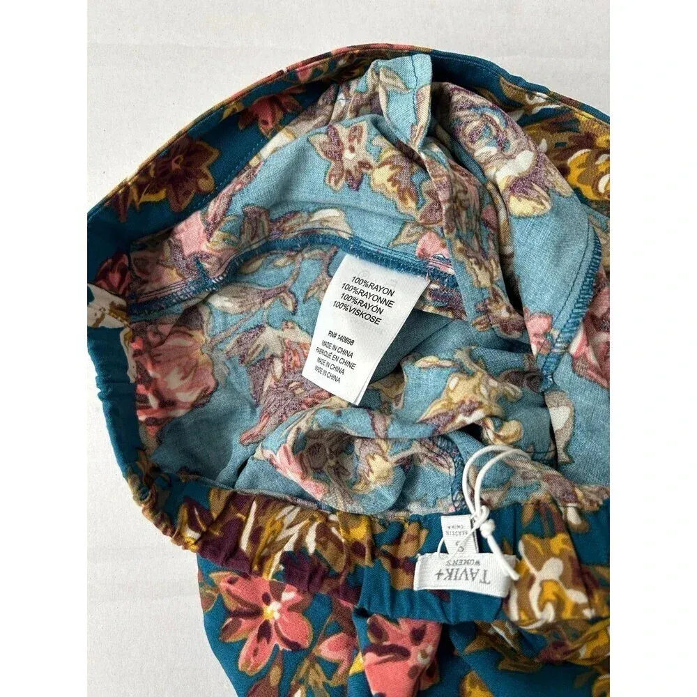 Tavik Women’s floral pull on Palazzo pants size S NWT - Image 4