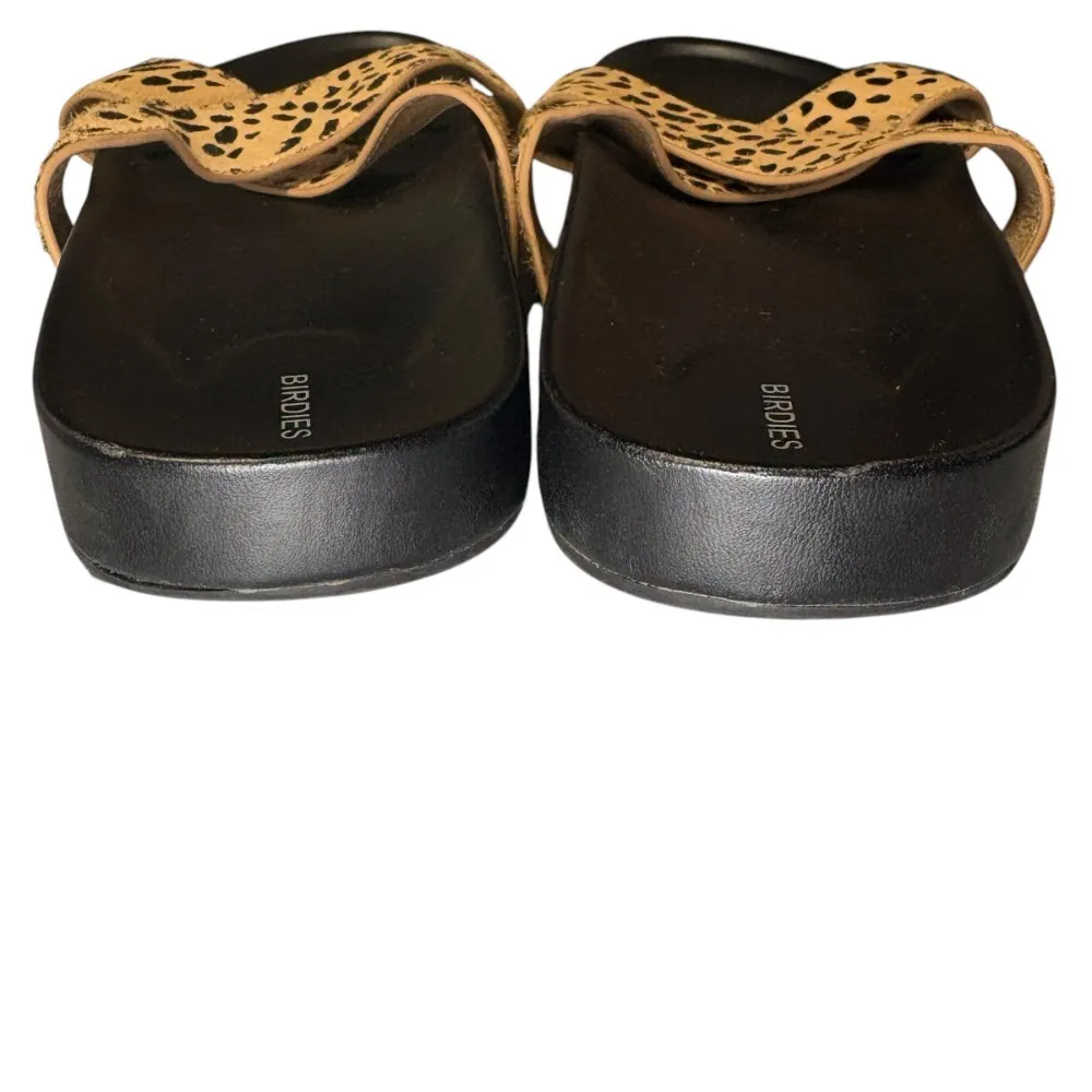 Birdies‎ Robin Cheetah Slide Women's Criss Cross Sandals Flats Size 10 - Image 5