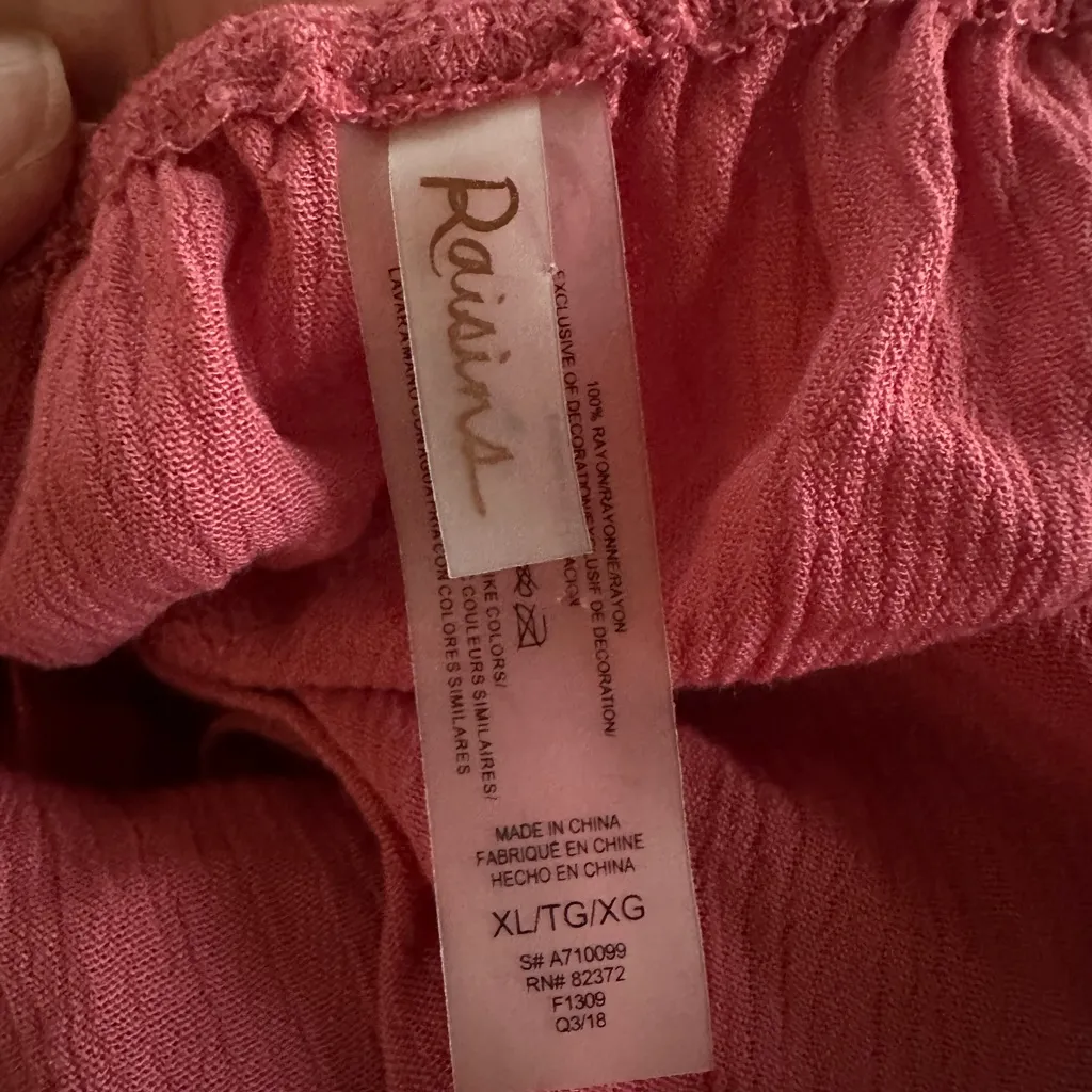 NEW Raisins Samba Newport Romper Tie Front Sexy Resortwear Beach Ruffle Hem XL - Image 5