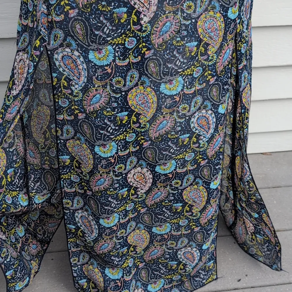 NWT Socialite Sheer Hollow Out Maxi Skirt| Paisley Print Maxi Skirt - Image 2