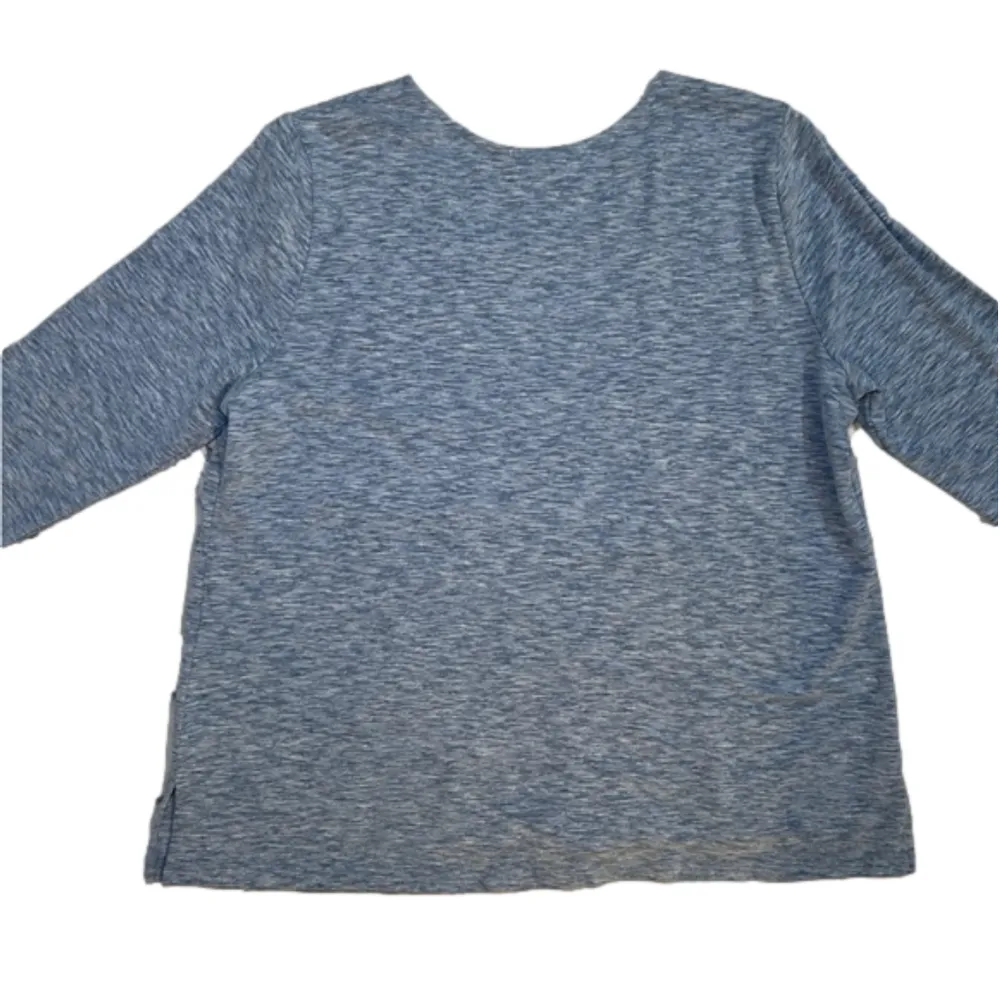 Magellan’s Travel Gear women’s heather blue button front tunic, size XL EUC - Image 8