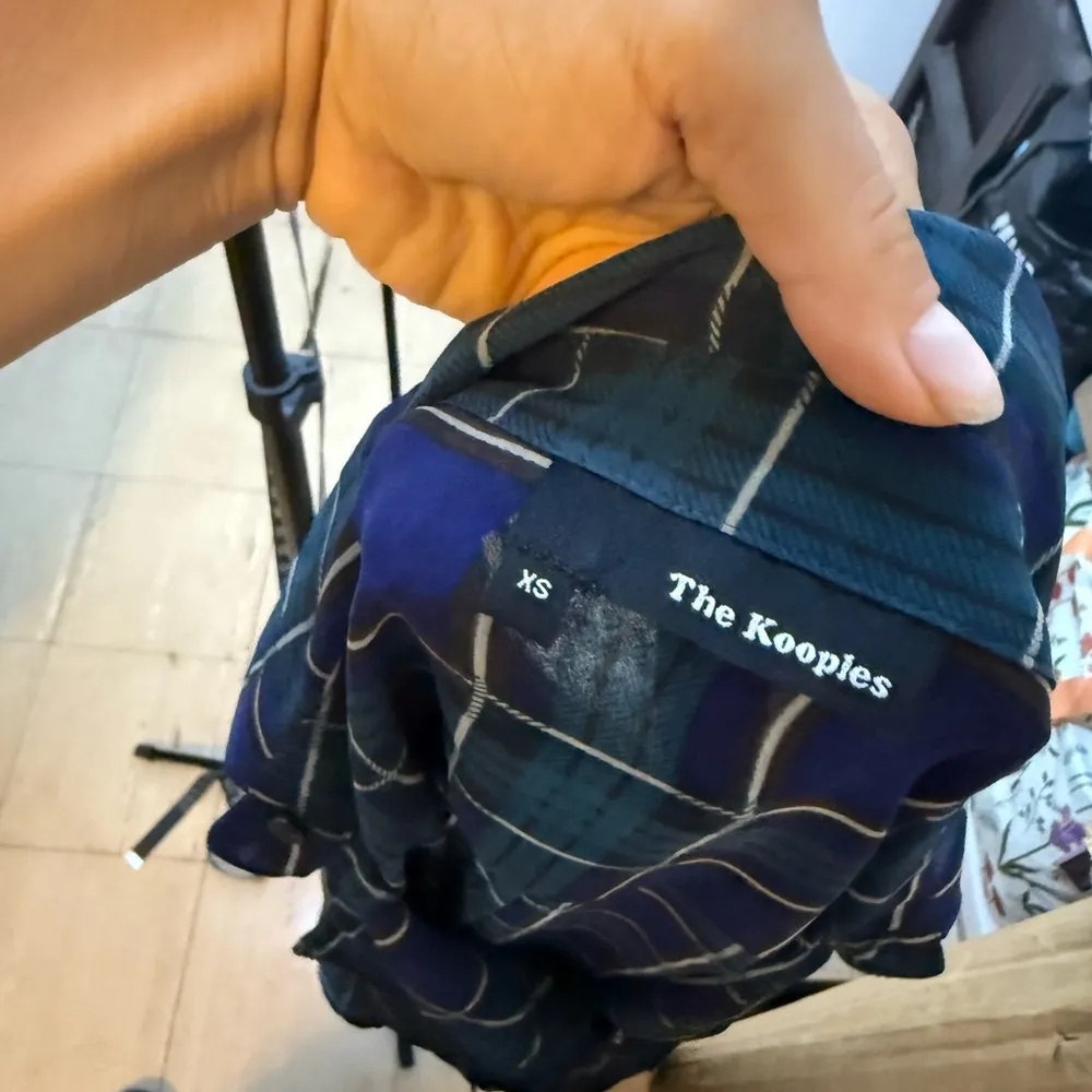 The Kooples Sheer Plaid Zip Front Blouse - Image 3