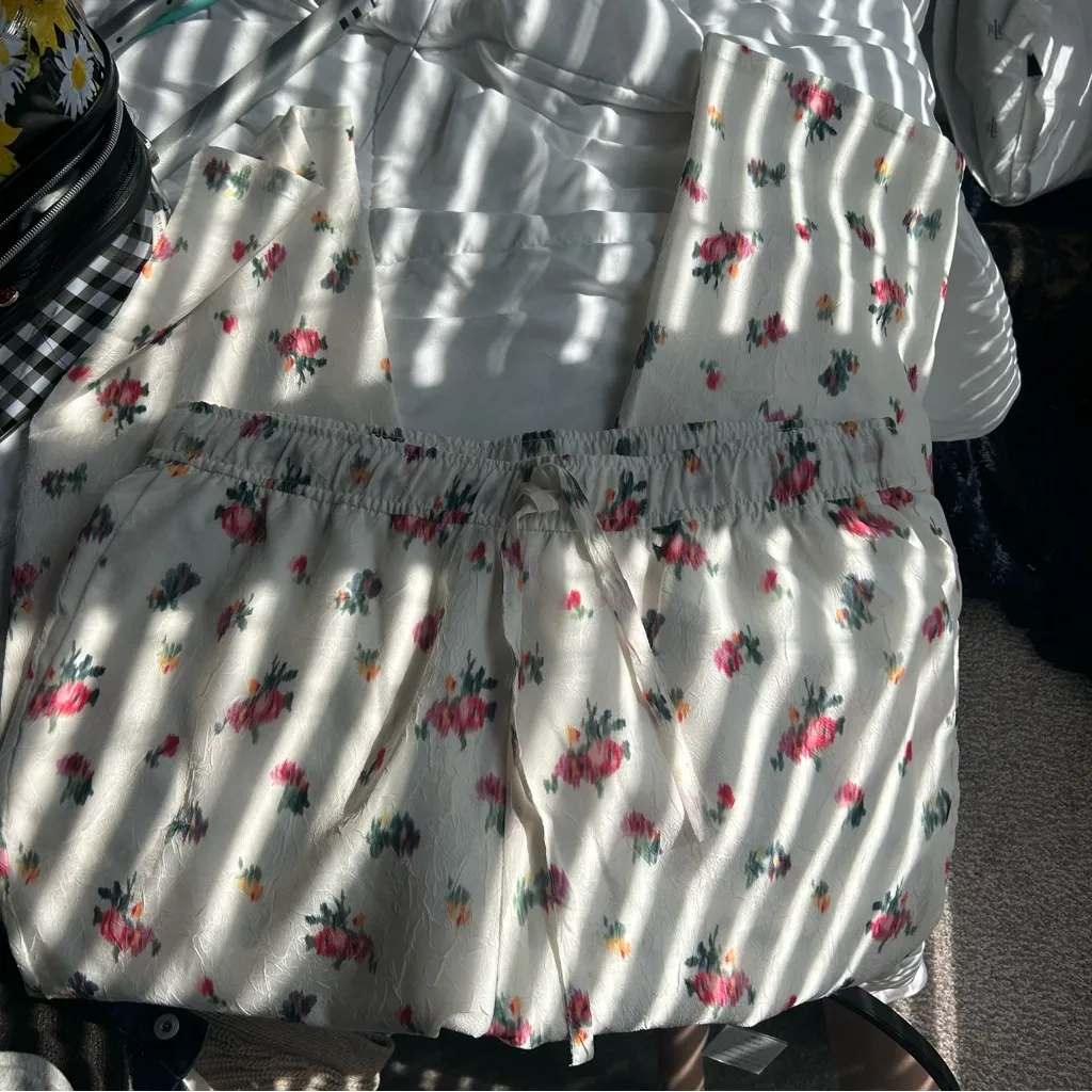 Hill House Rosemary Going Out Pajama Set White Size XL - Image 13