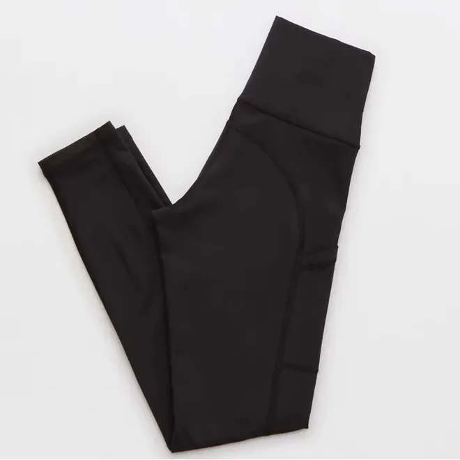 OFFLINE By Aerie The Hugger High Waisted Pocket Legging Gray & Black Size Small - Image 5
