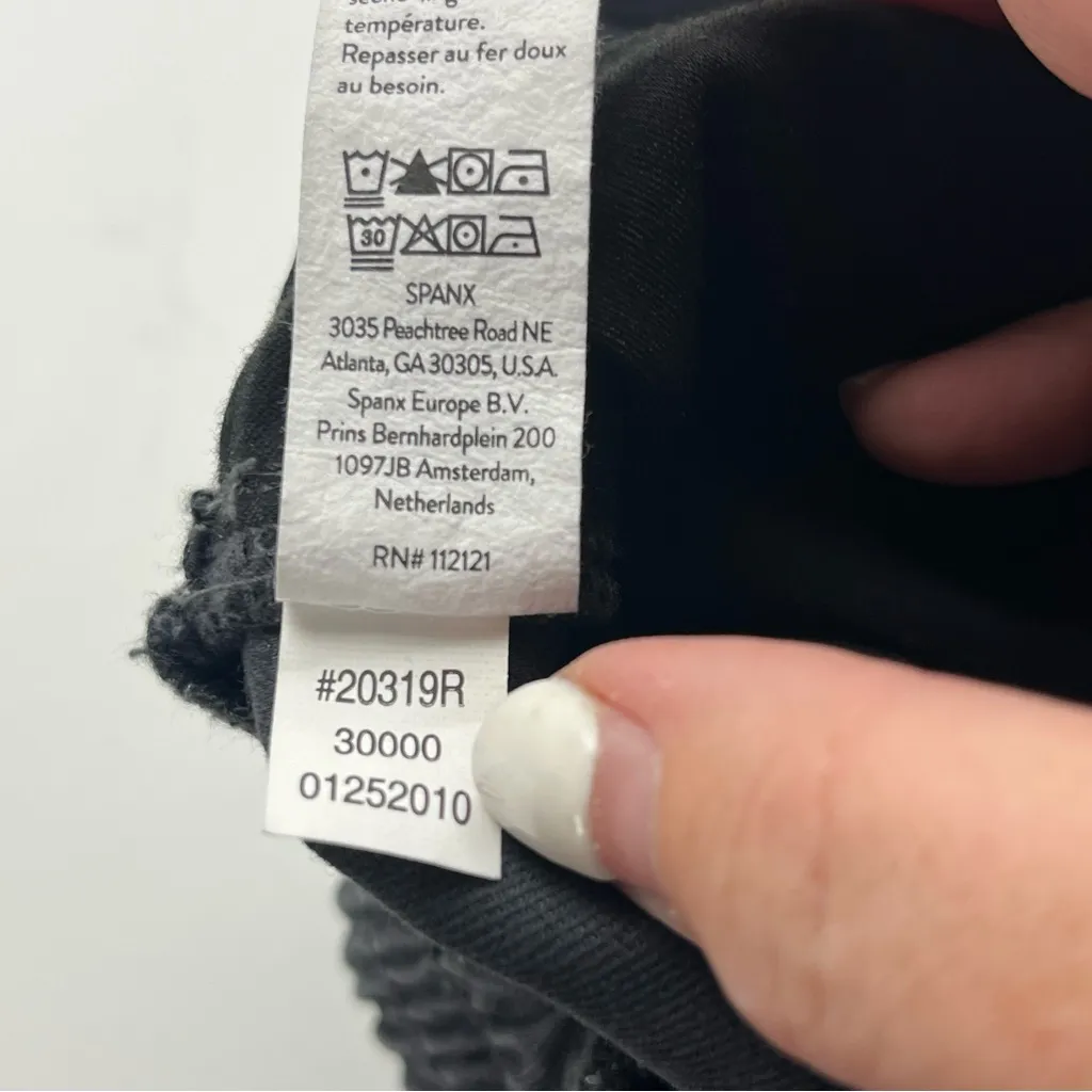 Spanx Stretch Twill Cargo Jogger Black / Grey / Gray Womens‎ Size Medium Pant - Image 7