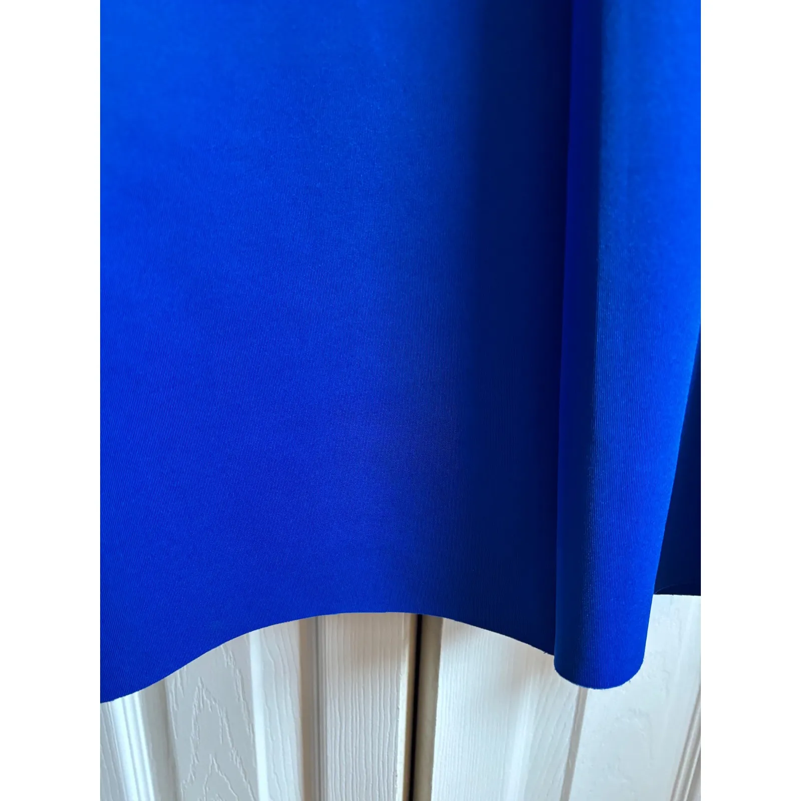 Jessica Howard Royal Blue Scuba Knit Peplum Wrap Dress – Size 10 – NWT MSRP $129 - Image 4