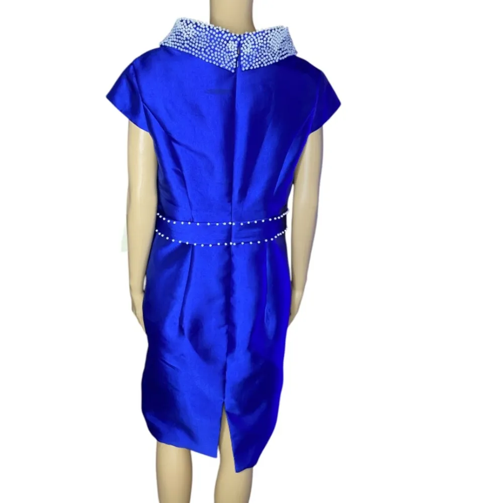 LT LanTing Mother of the Bride Dress Wedding Guest size 12/14 Blue - Image 6