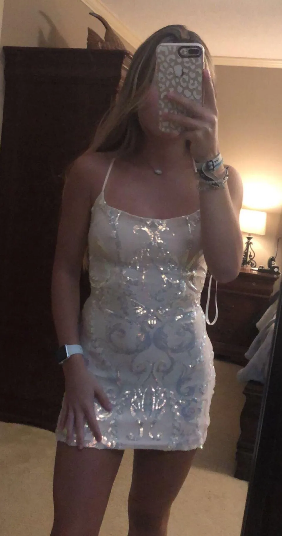 Windsor Sequin Homecoming Dress - Image 3