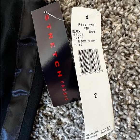 Ralph by Ralph‎ Lauren NWT Wool Tuxedo Black Mini Skirt Satin Stripes Size 2 - Image 4