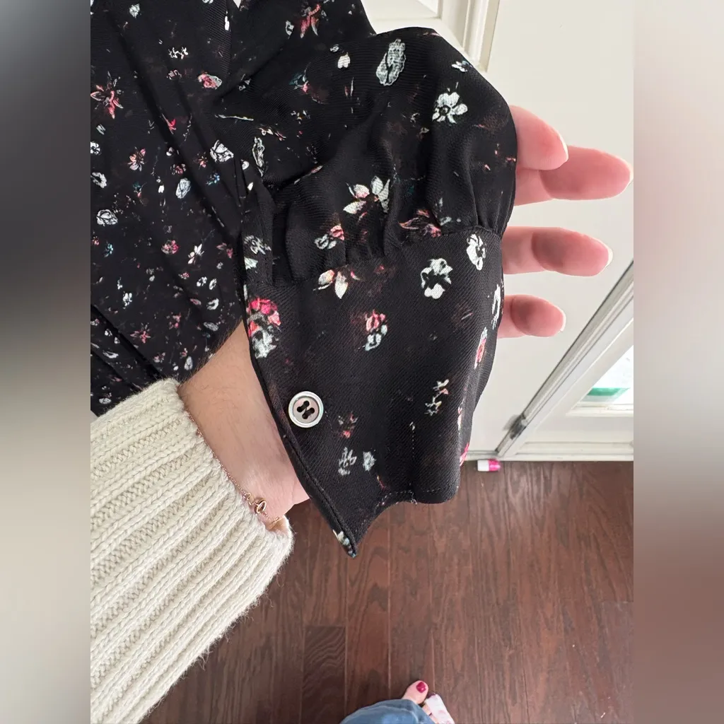 IRO Casual High-Neck Floral Long-Sleeve Dress Size 42 (10) - Image 5