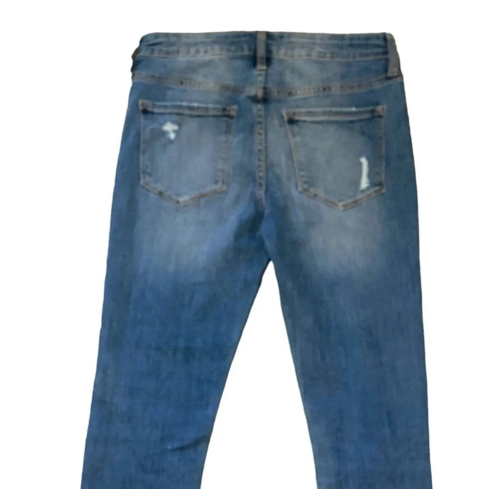 AKIRA Distressed Light Wash Denim Jeans skinny Fit Size 6 - Image 4